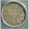 Image 2 : 10 Cents 1858, graded ICG VF-35