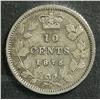 Image 2 : 10 Cents 1875H, graded CCCS F-12.