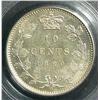 Image 2 : 10 Cents 1880H, graded PCGS SP-64. Not Noted Obverse 2, also not listed in Charlton.