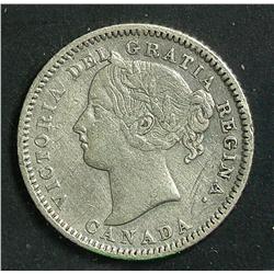 10 Cents 1883H, graded ICCS VF-20