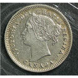 10 Cents 1884, graded ICCS VF-30