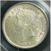 Image 1 : 10 Cents 1884, graded PCGS MS-63. Untoned and scarce in this condition,