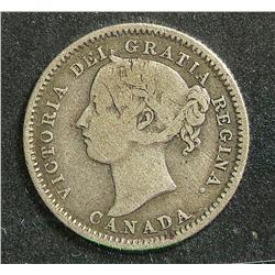 10 Cents 1889, graded CCCS VG-8.