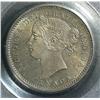 Image 1 : 10 Cents 1901, graded PCGS MS-65. Russet gray medium toning.