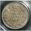 Image 2 : 10 Cents 1913, graded PCGS AU-58; Broad Leaves. Scarce coin in higher grades.