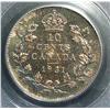 Image 2 : 10 Cents 1931, graded PCGS SP-66. Deep blue and red toning.