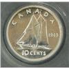 Image 2 : 10 Cents 1949, graded PCGS SP-66