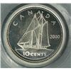 Image 2 : 10 Cents 2000P, graded PCGS MS-67, Superbe Coin
