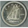 Image 2 : 10 Cents 2000P, graded PCGS MS-68. Approximatively 200 of those were made.