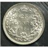 Image 2 : 25 Cents 1894, graded ICCS MS-65. Blast white with a strong strike.