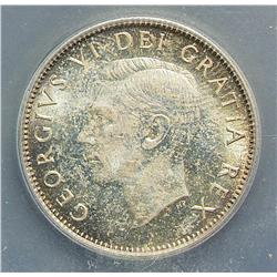 25 Cents 1948, graded ICG MS-63.