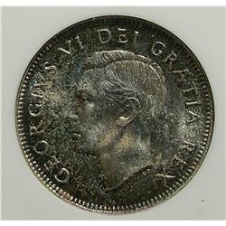 25 Cents 1948, graded NGC MS-64.