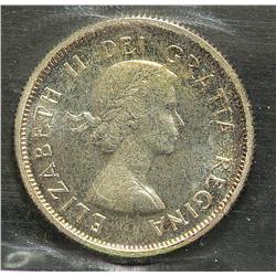 25 Cents 1957, graded PL-65; Cameo.