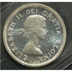 25 Cents 1959, graded ICCS PL-66; Heavy Cameo.