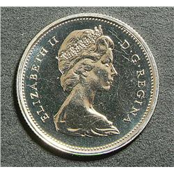 25 Cents 1973, grade SP-65, Large Bust, Raw.