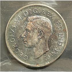 50 Cents 1945, graded, ICCS MS-64.