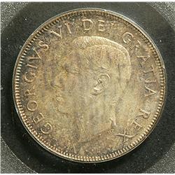 50 Cents 1950, graded ACG MS-60. Full design variety.