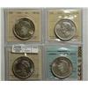 Image 1 : Dollar 1935 ICCS MS-62, 1939 CCCS MS-63, 1949 ICCS MS-65, 1952 ICCS MS-62 NWL