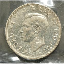 Dollar 1947, graded ICCS EF-40, Pointed 7, Quadruple HP.