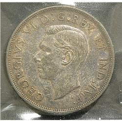 Dollar 1947, graded CCCS EF-40; Blunt '7', 7 over 7 Single HP.