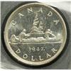 Image 2 : Dollar 1947, graded ACG MS-63. Maple Leaf. Double HP, Very Nice Coin.