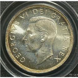 Dollar 1950, graded PCGS MS-66; Pop Star. Not noted is the Log on Island variety.