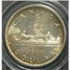 Image 2 : Dollar 1950, graded PCGS MS-66; Pop Star. Not noted is the Log on Island variety.
