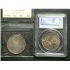Image 2 : Dollar 1953, graded PCGS MS-64 Shoulder Fold, 1965 graded ICCS MS-64, Small Beads Pointed 5.