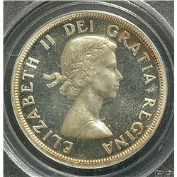 Dollar 1954, graded PCGS PL-67, ICCS PL-66 Cameo, nice coin.