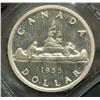 Image 2 : Dollar 1955, graded ICCS PL-64 Arnprior.