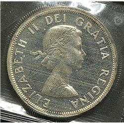 Dollar 1957, graded CCCS PL-65 Cameo.