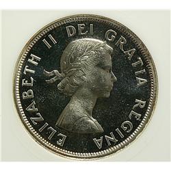 Dollar 1960, graded ANACS MS-65, PL, Very Nice coin.