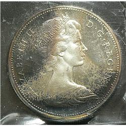 Dollar 1967, graded ICCS SP-66, Heavy Cameo.