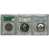 Image 1 : Dollar 1971PCGS PR67 Cameo BC - Silver, 1974 ICG AU-55 Double Yoke, 2002 PCGS PR67 Deep Cam Queen Mo