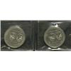 Image 2 : Dollar 1974, graded ICCS MS-60 Double Yoke. Lot of 2 coins