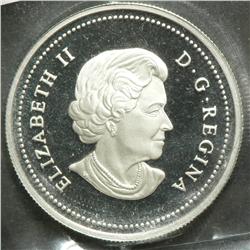 Dollar 2005, graded ICCS PF-67 1965-2005 Flag Enamel - Silver, Ultra Heavy Cameo.