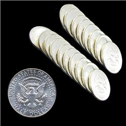 1964P JFK 50c Silver BU MS64/65 18pc Roll (COI-7874)