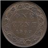 Image 2 : 1907 Canada Cent Unc MS64+ BN/RD (COI-7709)