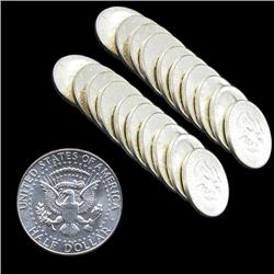 1964P JFK 50c Silver BU MS64/65 20pc Roll (COI-7878)