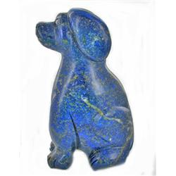 4300ct Lapis Handcarved Dog (ANT-851)