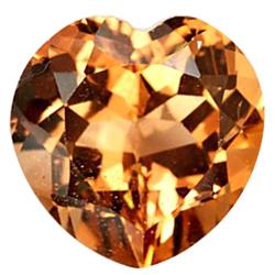 7.74ct Heart Orange Imperial Topaz Appr Est $19k (GEM-27735)