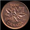 Image 2 : 1951 Canada 1c GEM BU MS65+ Red (COI-7917)