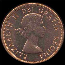 1960 Canada 1c GEM BU MS65 Red (COI-7996)