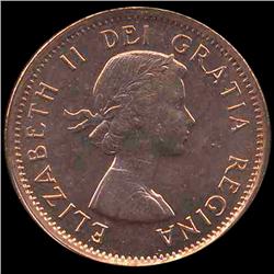 1963 Canada 1c GEM BU MS65+ Red (COI-7999)