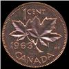 Image 2 : 1963 Canada 1c GEM BU MS65+ Red (COI-7999)