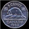 Image 2 : 1953 Canada 5c Hi Grade GEM Unc (COI-7925)