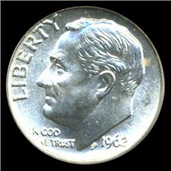 1962 Roosevelt Dime Graded PCGS MS66 FB (COI-4773)