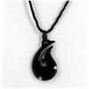 Rare Buffalo Horn Hawaiian Fishook Pendant Choker (JEW-1977)