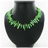 222ct Lime Green Turquoise & Nickel Bead Necklace (JEW-2169)