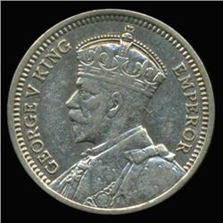 1934 New Zealand Silver 3Pence High Grade AU+ (COI-6797)